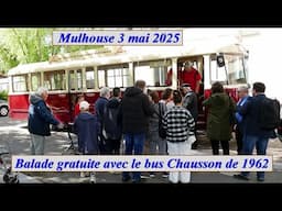 Balade en bus Chausson à Mulhouse le 3 mai 2025.