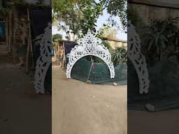 wedding gate Kone mukut cutting design with foam
