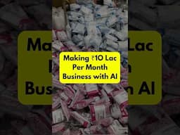 Starting ₹10 Lakh/Month Business using AI Tools #shorts #ai #business