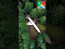 I Found a Plane on Google Maps #scary #googlemaps