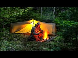 Solo Camping In Forest With Ultralight Hiking Gear