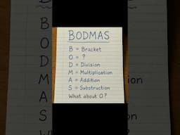 Full Form Of BODMAS #bodmas #mintossmood #maths