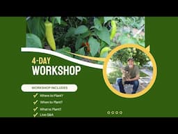 Join Our 4 Day Vegetable Gardening Basics Workshop!