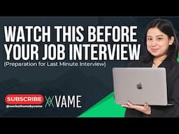 Watch This BEFORE Your Job Interview | Last-Minute Preparation Tips!
