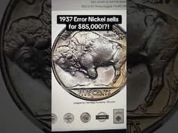 $85,000: 1937 Three Legged Buffalo Nickel Worth BIG MONEY?  #buffalonickel #valuablecoins