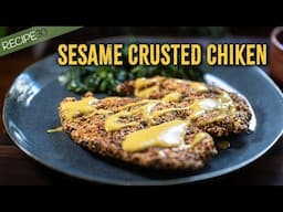 Easy Chicken Recipe with Lemon Aioli & Garlic Spinach