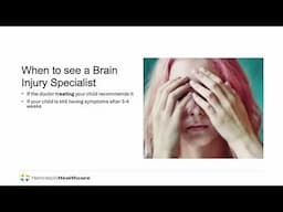 Pediatric Mild TBI - Follow Up Care