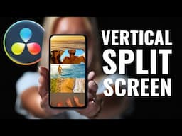 EASY Cinematic VERTICAL SPLIT SCREEN for Instagram, Tik Tok, Shorts & Social Media: DaVinci Resolve
