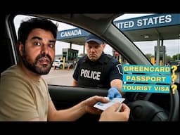 CROSSING AMERICA CANADA BORDER BY ROAD | MONTREAL HINDI VLOG | INDIANS IN MONTREAL