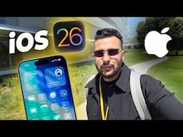 I Tried LATEST iOS 26 at Apple Park - New Glass Theme Test !
