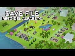 Save file del Reto del Alfabeto (Los Sims 4)