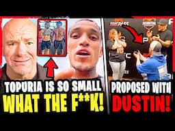 CONCERNS RISE for Ilia Topuria at LIGHTWEIGHT! *FOOTAGE* UFC Fan PROPOSES to WIFE w/ Dustin Poirier!