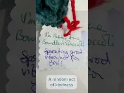 A random act of kindness