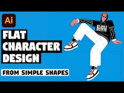 Flat Character Design from Simple Shapes | Illustrator Tutorial