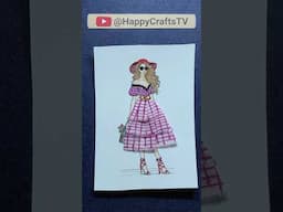 Cute dress design with paper #dressdesign  #artandcraft #oddlysatisfying