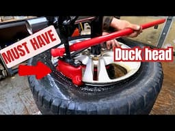 MUST HAVE Duck Head  attachment for a harbor freight / Princess Auto manual tire changer