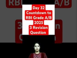 RBI Grade B Phase 2 Question Answer 2025 | RBI Grade B Officer Exam FM & ESI Objective Questions