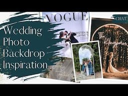 Wedding Photo Backdrops | Make your Wedding Photos MAGICAL with these Backdrop Ideas!