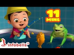 Khoka Gelo Mach Dhorte Ki Khule - Playing with Bath Toys | Bengali Rhymes for Children | Infobells