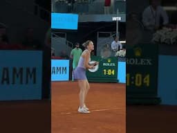 Aryna Sabalenka secures the break back in style 😎 #wta #tennis #hotshot #courtside