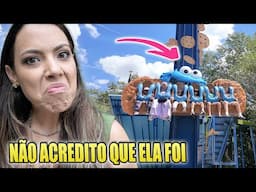 Primeira Montanha-Russa da Minha Filha! Surpresa Radical no SeaWorld  | Kathy Castricini