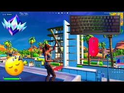 [1HR]Wooting 60HE ASMR 😴 Fortnite Ranked Reload 🏆 Satisfying Keyboard Fortnite 360FPS 4K