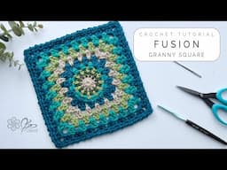 Fusion Granny Square – A Perfect Blend of Classic & Modern Crochet!