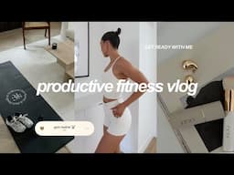 *productive* fitness vlog: grwm, what's in my gym bag, & full micd up glute workout