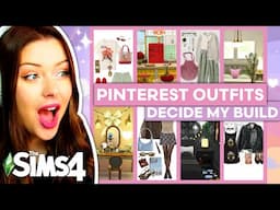 Using PINTEREST OUTFITS to Decide My Build in The Sims 4