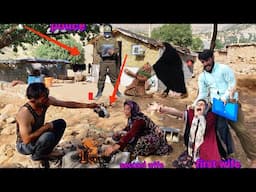 Frying sheep's head: by Hojjat's second wife and imprisoning  first wife of  monster