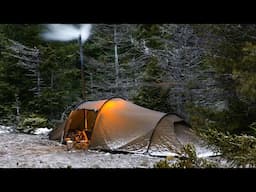 Hot Tent Camping Deep In Forest With Lightweight Hiking Gear