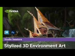 Creating a Stylized 3D Environment Painting / Art (Potion Store) w/ Florent Boston