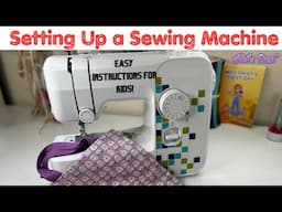 How to Thread up a machine - For kids like Ben 🦕  and Eliza Lidl  🦒#AbisDen #Overlocker #sewinghacks