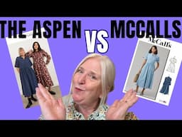 Lets Compare Patterns - My 2nd Aspen Dress - To McCalls M8553 #fridaysews