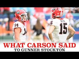 Here is What Carson Beck Said to Gunner Stockton at the End