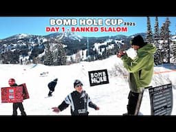 Professionals RACE a BANKED SLALOM | Bomb Hole Cup 2025 (Day 1)