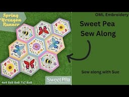 Sweet Pea's Spring Hexagon Table Runner Sew Along