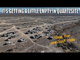 Our Quartzsite time is winding down // Fresh water fill and a FINAL RIDE! // Full Time RV