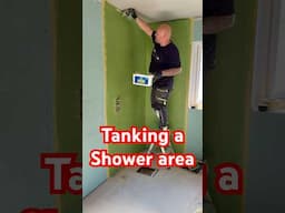 TANKING A BATHROOM SHOWER AREA THE EASY WAY.. #bathroom #shower #howto