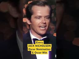 Every Jack Nicholson #Oscar Nomination And Winning Speech (From ‘As Good As It Gets’ & More) #shorts