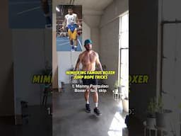 Mimicking Famous Boxer Jump Rope Tricks | #shorts #boxing #jumprope