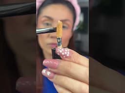 cut brow routine in 1/2 usin  @benefitcosmetics Mighty Fine Brow Pen #benefit  #benefitclubpink