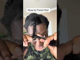 How to Twist Hair #beginnerfriendly #naturalhair #twists