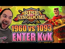 Entering KvK Map [1093 vs 1960 - and also my restart 2293 LOL] Rise of Kingdoms