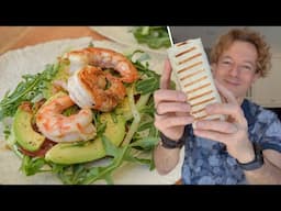 Вкуснее любого салата! Тортилья ролл с креветками и авокадо | простой рецепт на обед