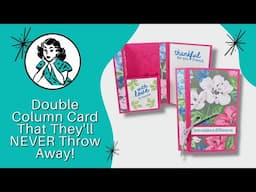 🔴  Double Column Card: How To Make A Lovely Keepsake Card