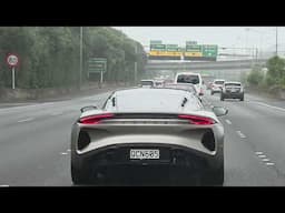 Lotus Emira Cruising On Auckland Highway 4K HD