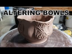 How to Alter a Bowl on the Pottery Wheel - Pottery Wheel Throwing