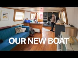 Inside Our Wide Beam Narrowboat (Canal Boat Tour) | Ep 389
