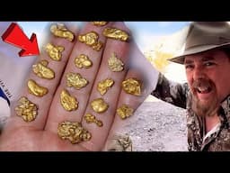 I Found a Desert Waterfall Full of Placer GOLD